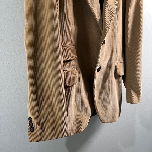 VINTAGE CORNER: Brown Corduroy Blazer and Pants Set - Picture 8 of 11